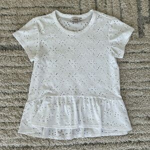 nanette Nanette Lepore eyelet peplum top